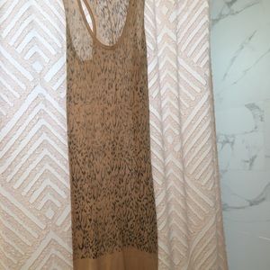 Current Elliott leopard slip dress